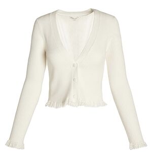 For Love And Lemons Cream Cardigan Sweater